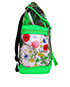 PVC Floral XL Backpack, side view